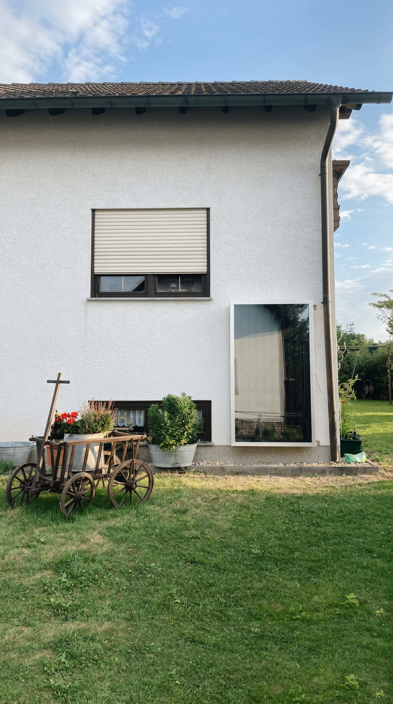 Pannello Axisol installato a parete su abitazione